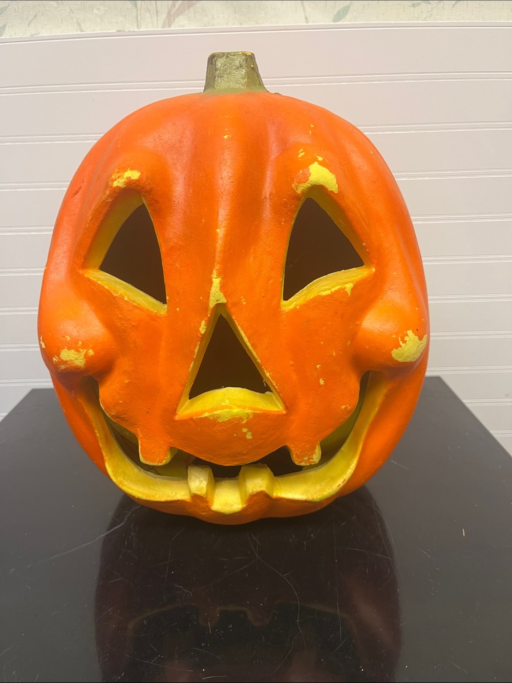 Vintage Blow Mold Jack-O'-Lantern Pumpkin